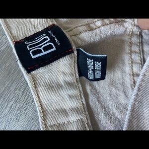 BDG Cream Straight Leg wide jeans